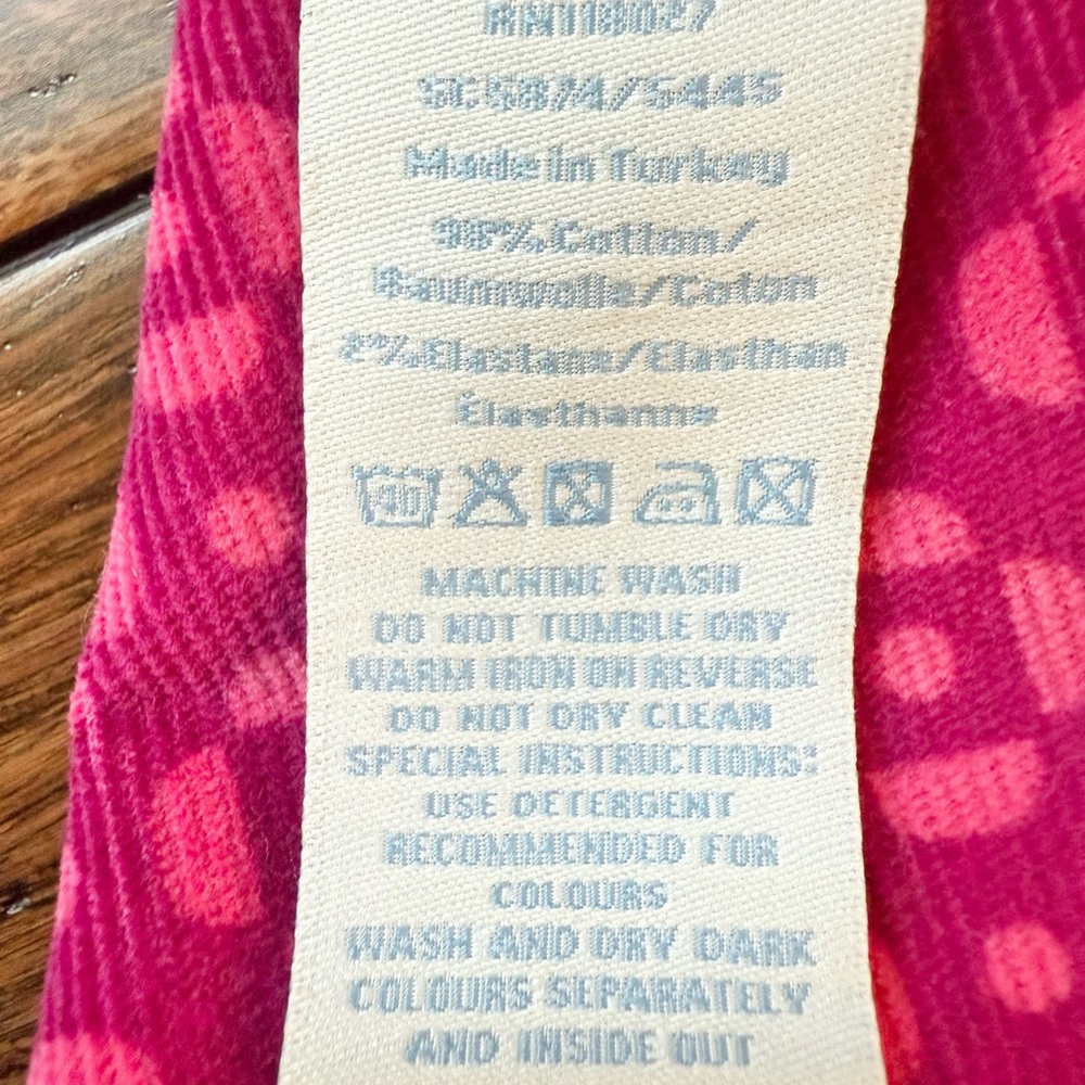 NWOT Boden Magenta Pink Patterned Skinny Cords - Picture 6 of 9